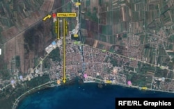 Инфографика - Графички приказ на оддалеченоста на депонијата Струга од градот и од Охридското езеро