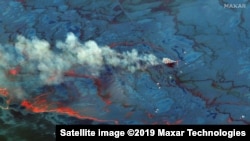 Разлив нефти (спутниковый снимок).