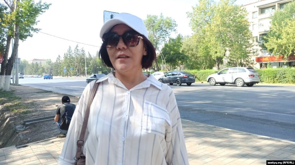 Активистка Маруа Ескендирова, Уральск, 20 августа 2021 года
