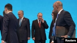 Путин на саммите ШОС в Астане