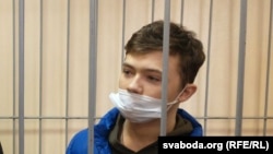 Мікіта Залатароў у судзе, 22 лютага 2021