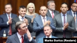 Aleksandar Vučić nakon polaganja zakletve