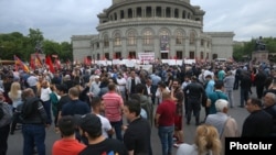 Armenia -- The Armenian Revolutionary Federation party holds a rally in Yerevan's Liberty Square, May 23, 2019.