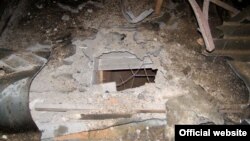 Руйнування від обстрілу приміщення патрульної поліції у Рівному, 2- березня 2017 року (фото з сайту Нацполіції)