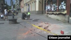 Ulica M. Tita u Zenici nakon zemljotresa