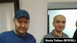Гражданские активисты Талгат Аян и Макс Бокаев.