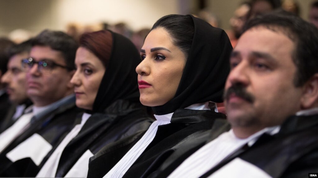 A group of Iranian lawyers at an event marking independence of Lawyers' Bar Association. March 1, 2018. FILE photo