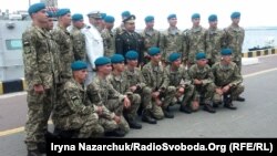 Курсанти-морські піхотинці Одеської військової академії на святкуванні Дня ВМС, 1 липня 2018 року