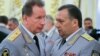 Командующий Нацгвардией Виктор Золотов (слева) и руководитель службы безопасности президента Дмитрий Кочнев, 28 июня 2016