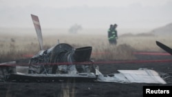 Обломки самолета
