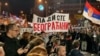 Serbia - student protesters arrive in Novi Sad after marching 80 kilometers from Belgrade - screen grab