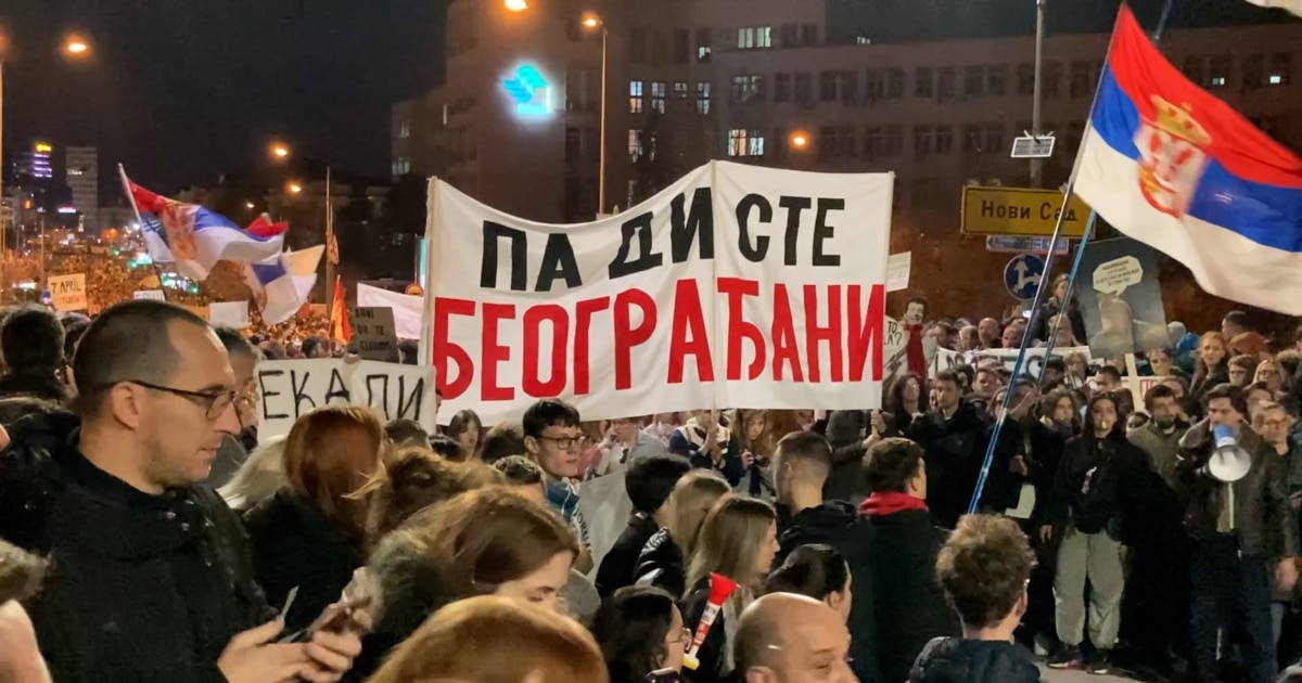 Tears And Celebrations As Serbian Students Finish 2-Day Protest March