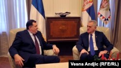 Milorad Dodik, predsednik bh. entiteta Republika Srpska, i Tomislav Nikolić, predsednik Srbije