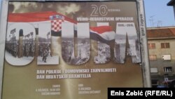 Plakat u Zagrebu povodom obilježavanja 20. obljetnice operacije "Oluja", 2015.