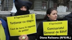 Amnesty International cere pedepsirea celor care au torturat în aprilie 2009. Miting de protest în 3 aprilie 2013 la Chișinău.