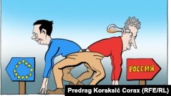 Karikatura Predraga Koraksića Coraxa