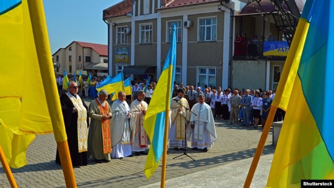 Під час відзначення Дня Незалежності України в місті Тисмениці Івано-Франківської області, 24 серпня 2018 року