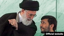 President Mahmud Ahmadinejad (right) and Ayatollah Ali Khamenei no longer see eye to eye.