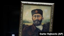 Portret četničkog vođe iz Drugog svetskog rata Dragoljuba Draže Mihailoviću.