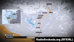 Маршрут української колони, яка виходила у напрямку Новокатеринівки