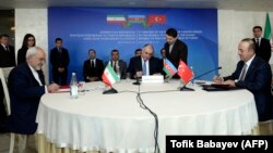 Средбата во баку на министрите за надворешни работи на Азербејџан, Иран и Турција. 20.12.2017