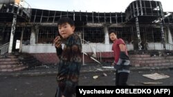 Ноҳияи Кордай дар Қазоқистон, ки охири ҳафтаи гузашта шоҳиди низоъ буд. 8-уми феврали соли 2020.