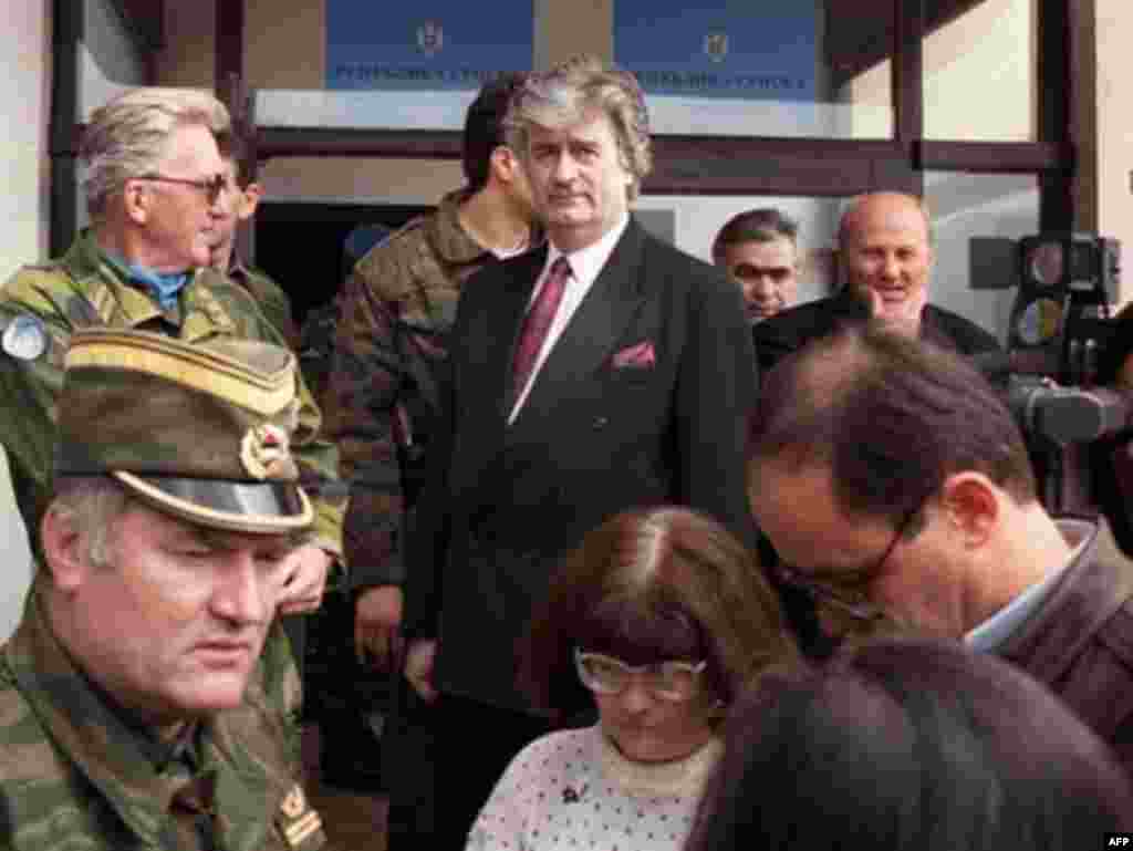 Radovan Karadžić i Ratko Mladić na Palama, 18.04.1993. 