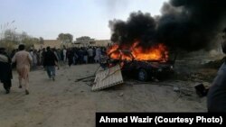 A tribal council of Wazir and Mehsud tribespeople decided to set fire to the Taliban office after authorities failed to arrest militants.