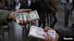 The black market for currency in Iran. FILE PHOTO