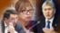 Юристы Канатбек Азиз, Таалайгуль Токтакунова и экс-президент Алмазбек Атамбаев. Фотоколлаж.