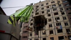Последствия одной из атак дронов в Днепре