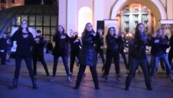 Activists organized a flash mob against the slavery in Kyiv