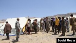 Афганские беженцы в лагере для беженцев в таджикском Хороге. Июль 2021 года.