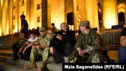 ზაზა სარალიძე აქციაზე 