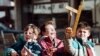 Children playing with toy guns in Sarajevo in 1996