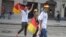 Ukraine - Fans of German football team walking in Lviv, Lviv June 09 2012
