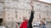 Мария Калесникова по време на протест срещу Александър Лукашенко, 29 август 2020 г.