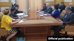 Встреча делегаций в Душанбе. 19 июня