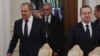 რუსეთისა და სერბეთის საგარეო საქმეთა მინისტრები სერგეი ლავროვი (მარცხნივ) და ივიცა დაჩიჩი. მოსკოვი, 21 მარტი, 2024. 