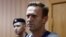 Russian opposition leader Alexei Navalny at his court hearing in Moscow on Russia August 27