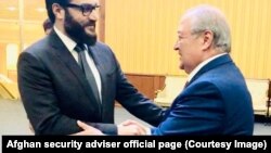 د ازبکستان د بهرنیو چارو وزیر عبدالعزیز کاملوف د افغانستان د ملي امنیت له سلاکار حمدالله محب سره