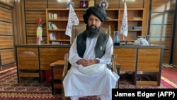 ندا محمد ندیم سرپرست وزارت تحصیلات عالی طالبان که از سوی اتحادیه اروپا تحریم شده است