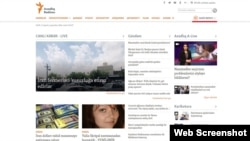 RFE/RL Azerbaijani Service website (April 10, 2018)