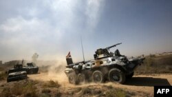 Iraqi government forces have been backed by air strikes in their efforts to retake Fallujah from Islamic State. 