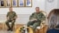 Vršiteljica dužnosti predsjednice Kosova Albulena Haxhiu na sastanku s admiralom Georgeom Wikoffom, komandantom Združenih savezničkih snaga NATO-a u Napulju, u Prištini, 28. jula 2026.