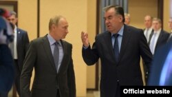 Владимир Путин и Эмомали Рахмон