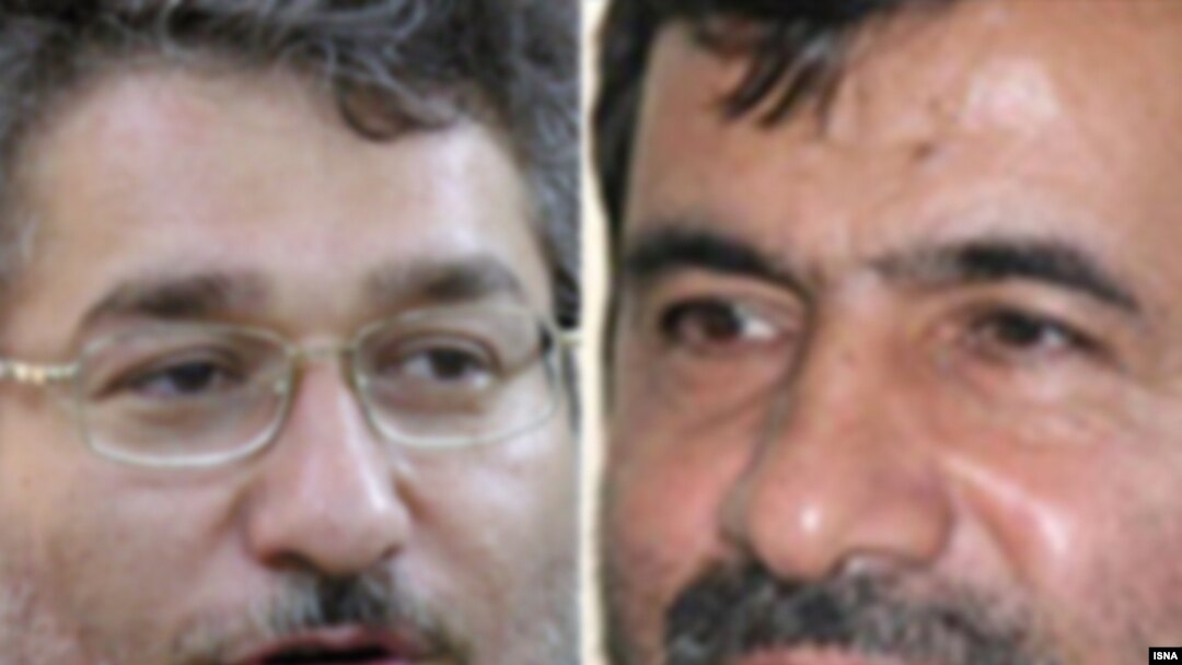 نصرالله ترابی (راست) و محمدرضا تابش