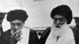  Iran – Grand Ayatollah, Seyyed Hossein Broujerdi (right) with Ayatollah Abolghasem Kashani, who is smoking, undated 