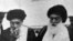  Iran – Grand Ayatollah, Seyyed Hossein Broujerdi (right) with Ayatollah Abolghasem Kashani, who is smoking, undated 