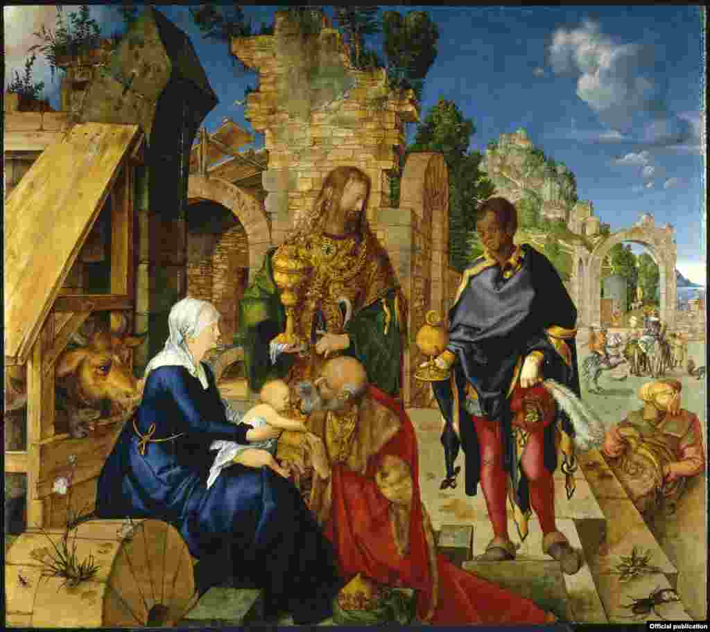 Adorația Magilor, 1504 (Galeriile Uffizi, Florența)